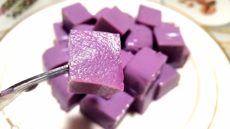 紫薯布丁,一口一个，入口即化