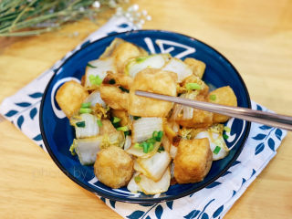 油豆腐炒白菜,成品3