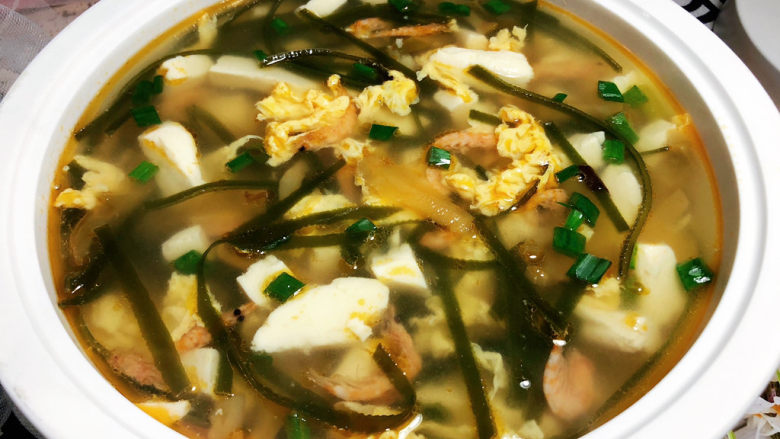 榨菜豆腐汤➕榨菜海带豆腐汤,成品