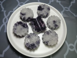 爆浆紫薯水晶饼