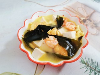 海帶蝦仁豆腐湯