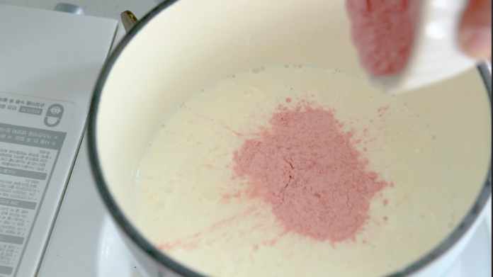 草莓奶冻&紫薯布丁,30g草莓粉