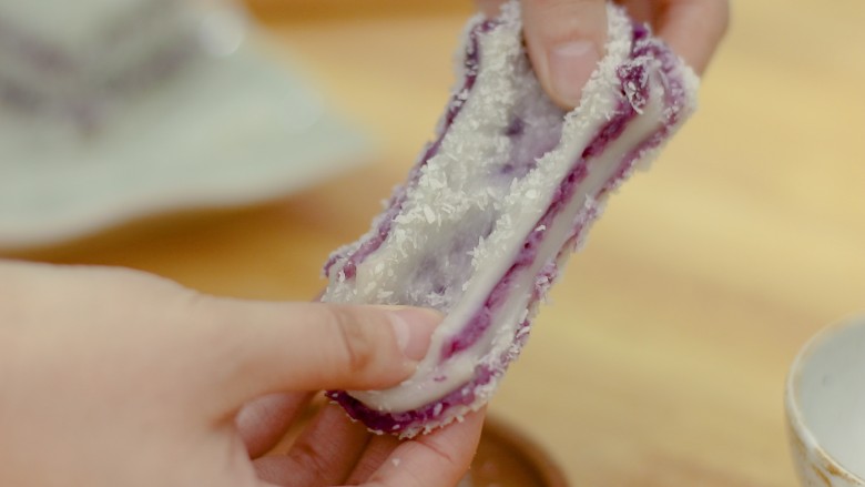 糯米紫薯糕,超级Q弹