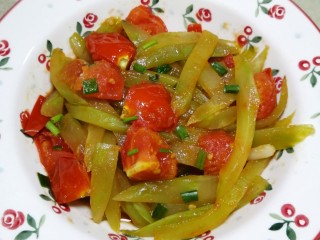 西红柿炒莴笋图片
