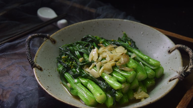 蒜蓉炒菜心 - 蒜蓉炒菜心做法,功效,食材 - 網上廚房