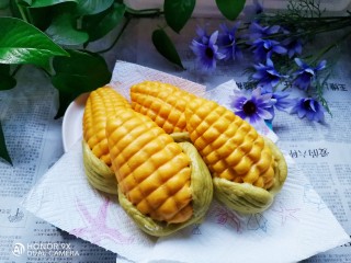 彩蔬玉米馒头,成品图！