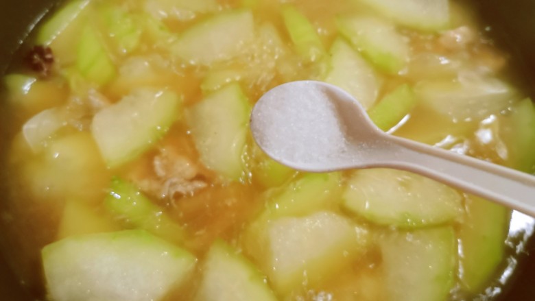 冬瓜瘦肉汤,粉丝煮至成熟，按自己口味添加盐。
