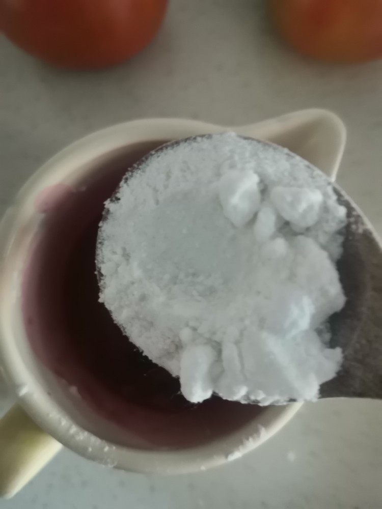 蓝莓QQ糖,加入冰糖粉