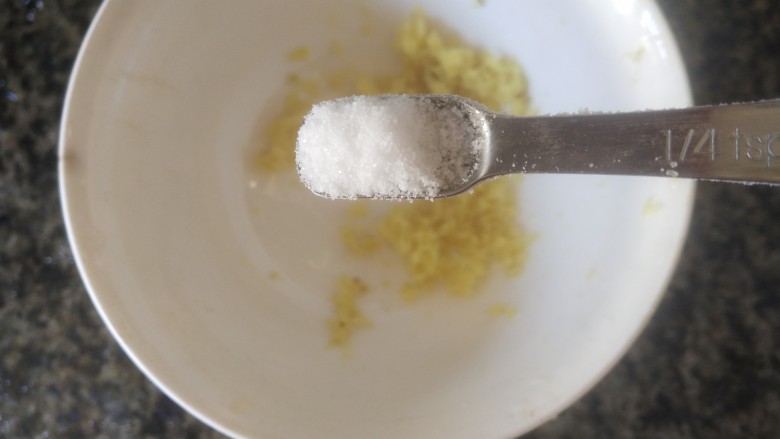 姜汁莲藕,1小勺盐