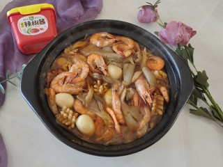 韩式什锦锅,美味完成。
