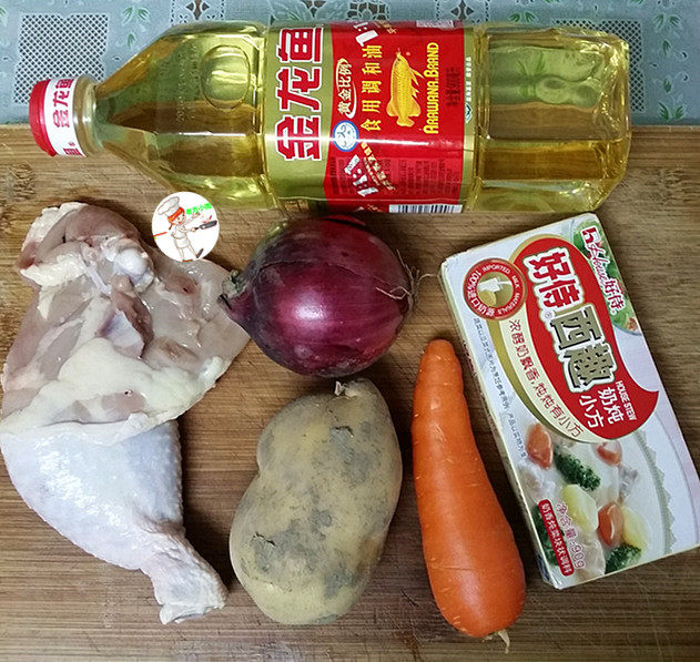 法式炖鸡,准备好全部食材