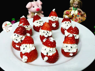 草莓雪人,呆萌可爱，香甜可口的草莓雪人就做好了