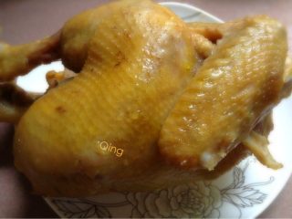 电饭锅盐焗鸡,如图这是煮熟的成品