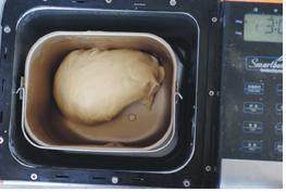 毛毛虫面包,盖上保鲜膜膜，放温暖处进行发酵；