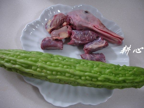 凉瓜炖水鸭,食材图