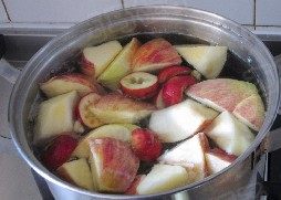 苹果银耳红果汤,加入红果和苹果再煮20分钟即可