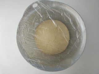 小热狗造型面包,完成一个和面程序，揉成光滑的团，取出，盖上保鲜膜，在室温下发酵。此步骤也可以放入ACA烤箱中，选择发酵程序进行