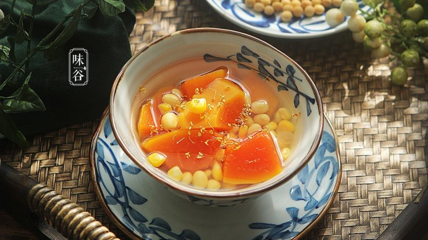 木瓜玉米大豆甜汤