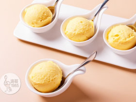 低脂芒果冰淇淋，脂肪含量仅有1％