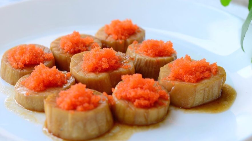 红烧鱼籽杏鲍菇