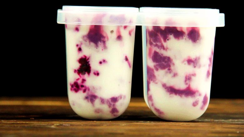 紫薯酸奶冰棒 | 软糯酸甜 抗氧化,温馨提醒，食材不要加得太满哦