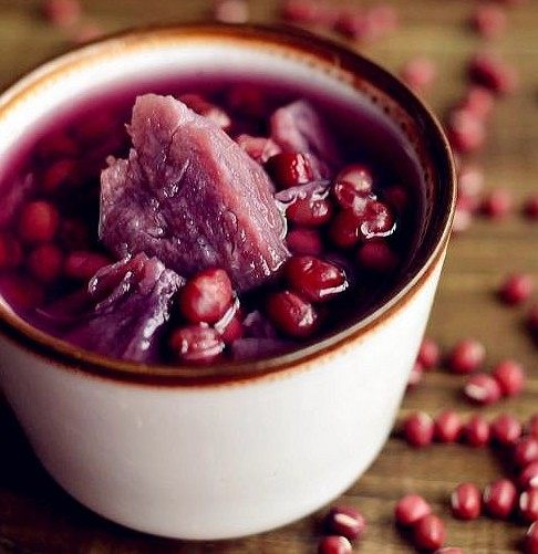 红豆紫薯甜汤