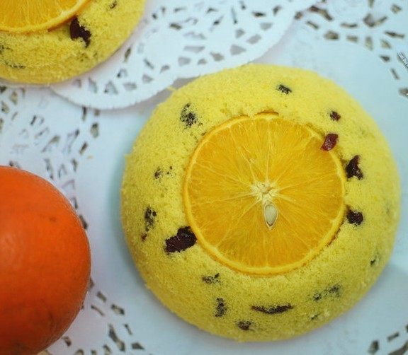 橙香蔓越莓碗糕