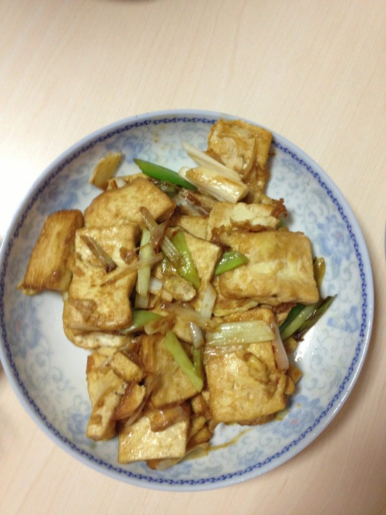 葱爆豆腐