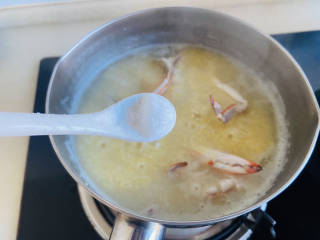 蟹肉粥,根据个人口味加入适量盐