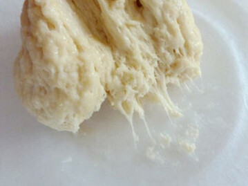 肉松面包卷,中种材料揉均匀成团，发至两倍大