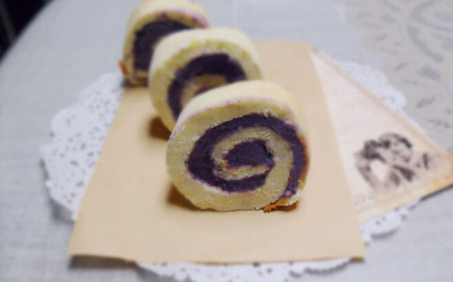 迷你紫薯蛋糕卷