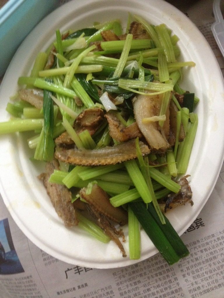白鳝炒芹菜