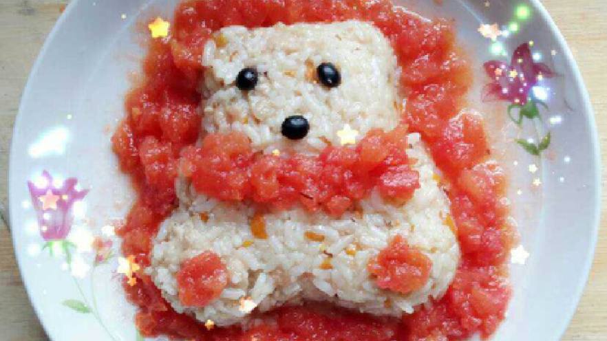（宝宝铺食妈妈做）肉丁胡萝卜番茄饭