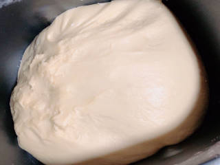 淡奶油小餐包,将面揉至完全阶段，开始进行发酵。