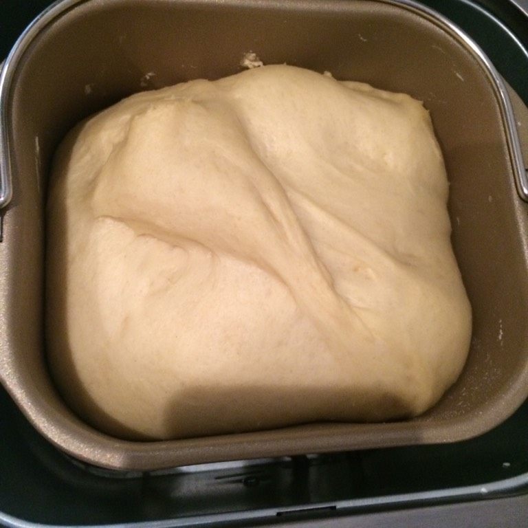 毛毛虫面包,如图启动发酵程序，时间大约1小时左右（根据实际情况增减），面团发酵至2.5倍大；