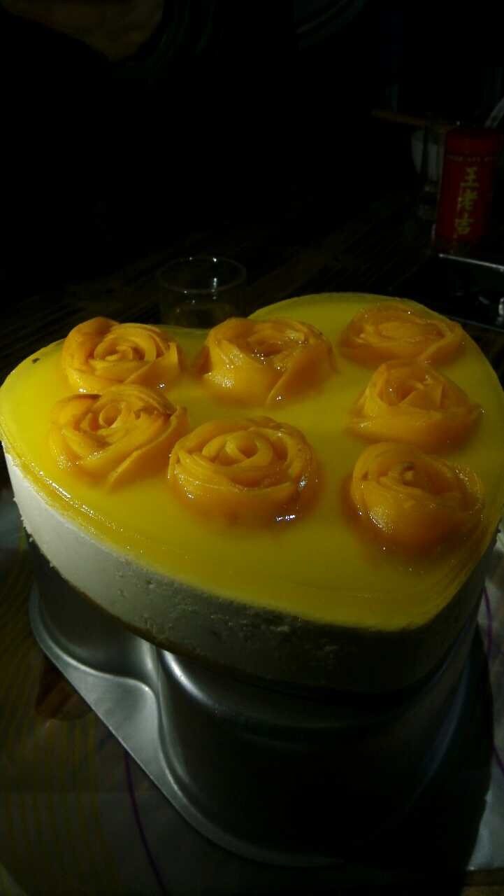 芒果芝士蛋糕（免烤）8寸