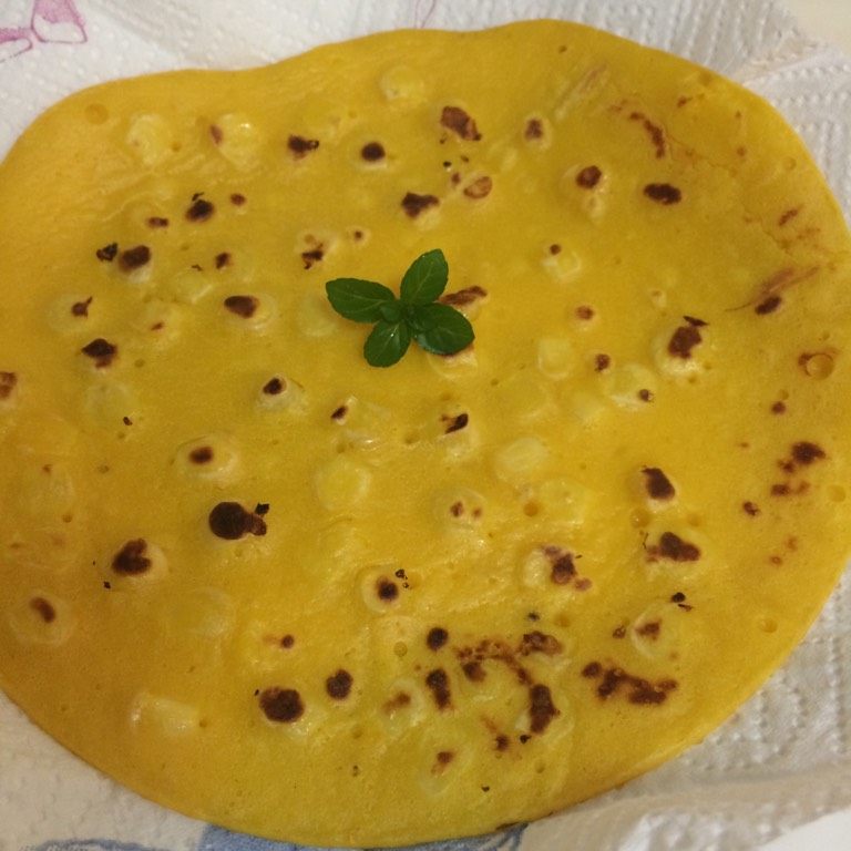 奶香黄金玉米饼,如图成品就可以吃了。