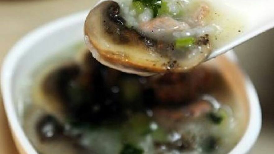 蘑菇瘦肉粥