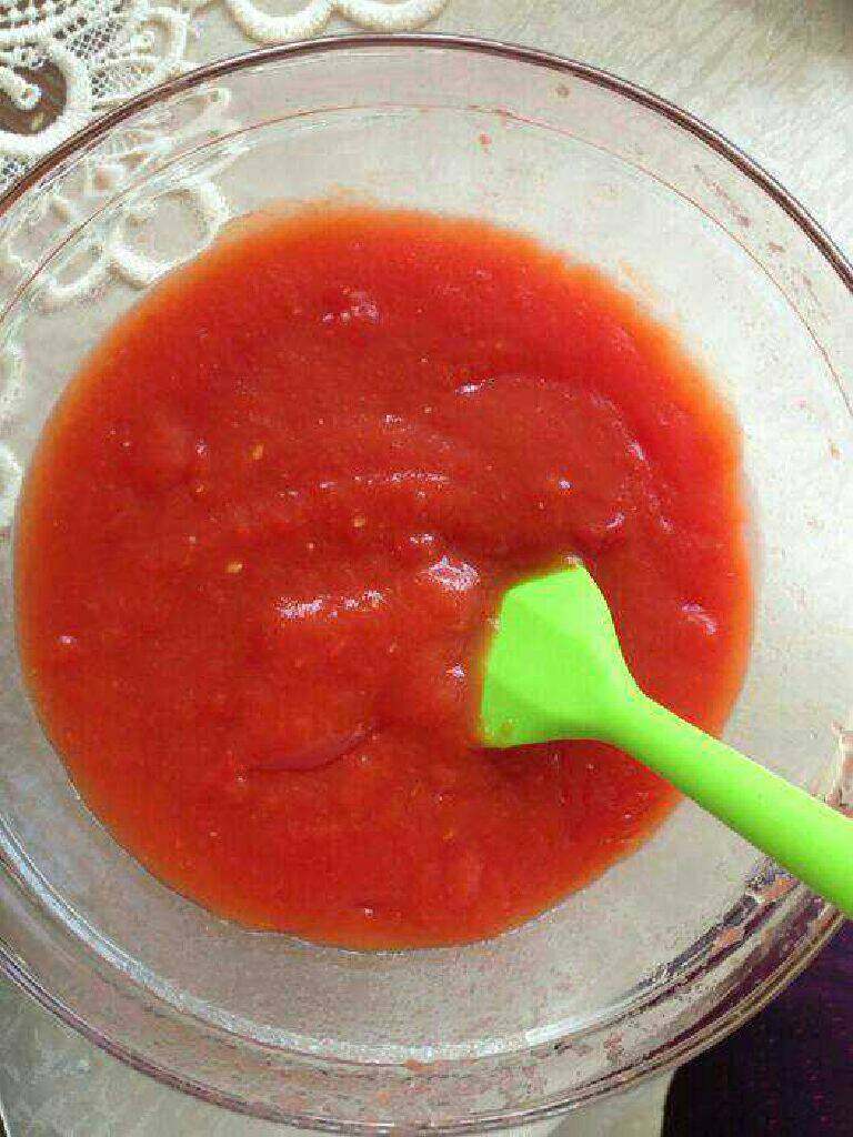 自制番茄酱,有没有颜色很好。