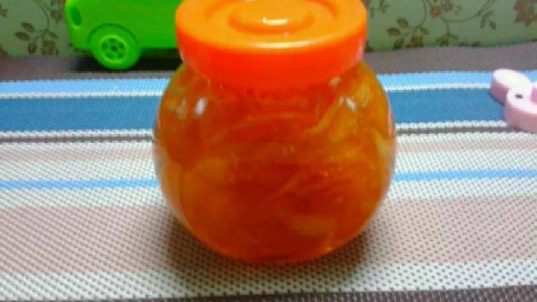 香橙果酱,用一个无水容器保存即可