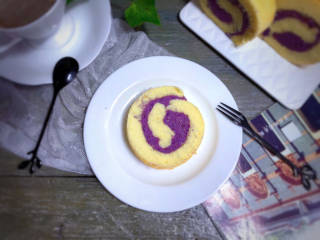 紫薯蛋糕卷,成品图