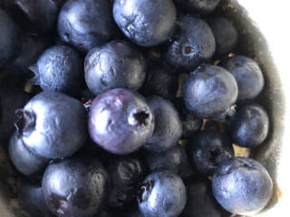 蓝莓爆酱酸奶蛋糕,蓝莓清洗干净沥干水分备用。