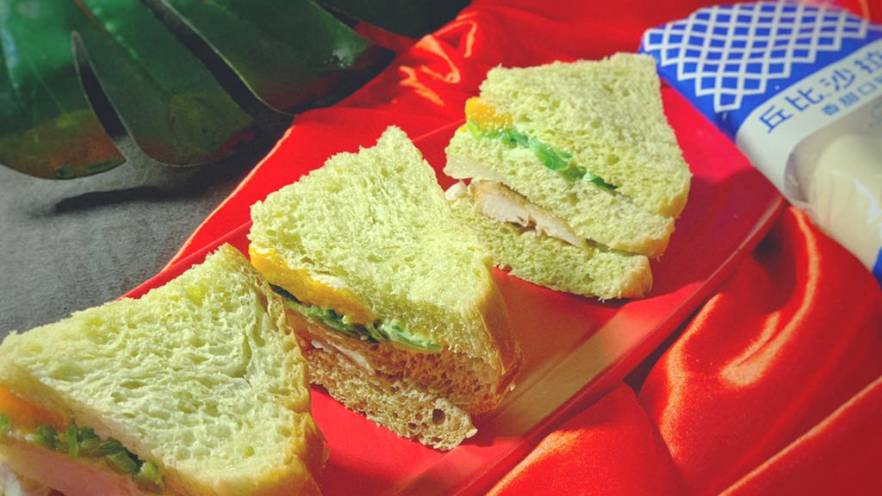 菠菜三明治